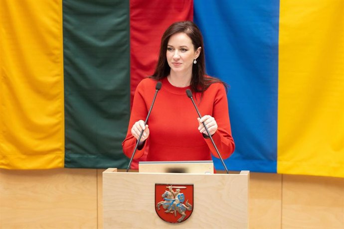 Archivo - Inga Ruginiene, primera ministra de Lituania.