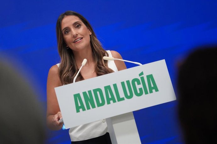 La vicesecretaria de Salud e Igualdad del PP andaluz, Beatriz Jurado, este lunes