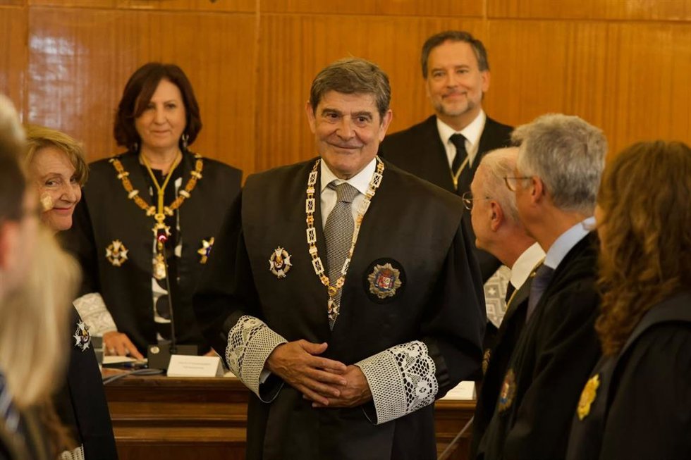 El nuevo fiscal general de Baleares, Adrián Salazar, en el acto de toma de posesión del cargo en Palma