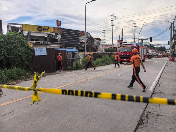 Imagen de archivo de las consecuencias de un terremoto en Filipinas. 