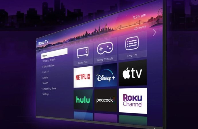 Archivo - La plataforma de transmisión de TV, Roku.
