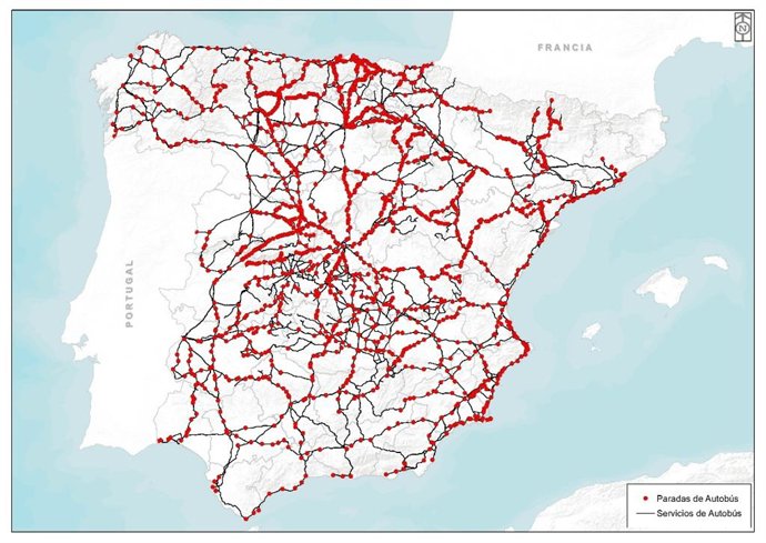 Rutas y paradas de los 34 corredores que componen el nuevo mapa concesional.