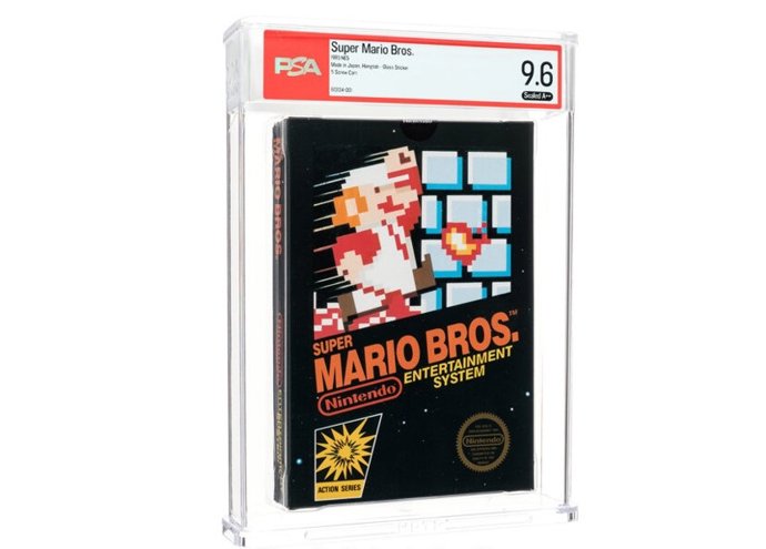 Uma cópia do Super Mario Bros. para o NES foi leiloada por mais de 3 milhões de dólares.