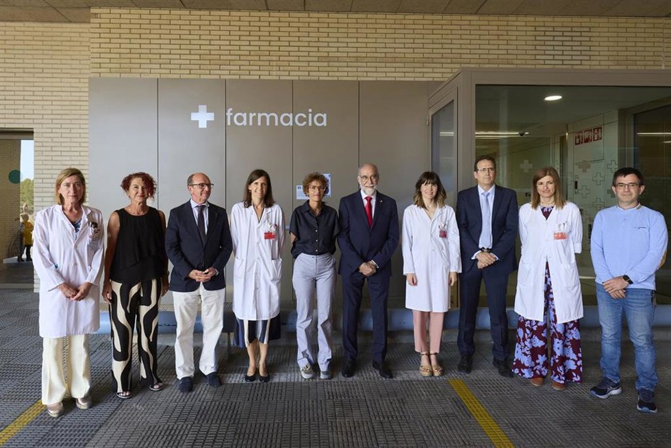 Visita a la farmacia del Hospital Reina Sofía de Tudela.