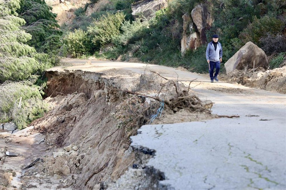 Archivo - Imagen de los daños provocados por el pasado temporal en Jimena de la Frontera (Cádiz). A 26 de febrero de 2026 en Jimena de la Frontera, Cádiz (Andalucía, España). 