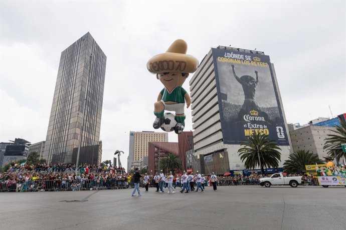 June 13, 2026, Mexico City, Mexico: Under the name The Ball Returns Home, the Mexico City Ministry of Culture organized a grand World Cup parade attended by locals and tourists visiting the Mexican capital during the World Cup.