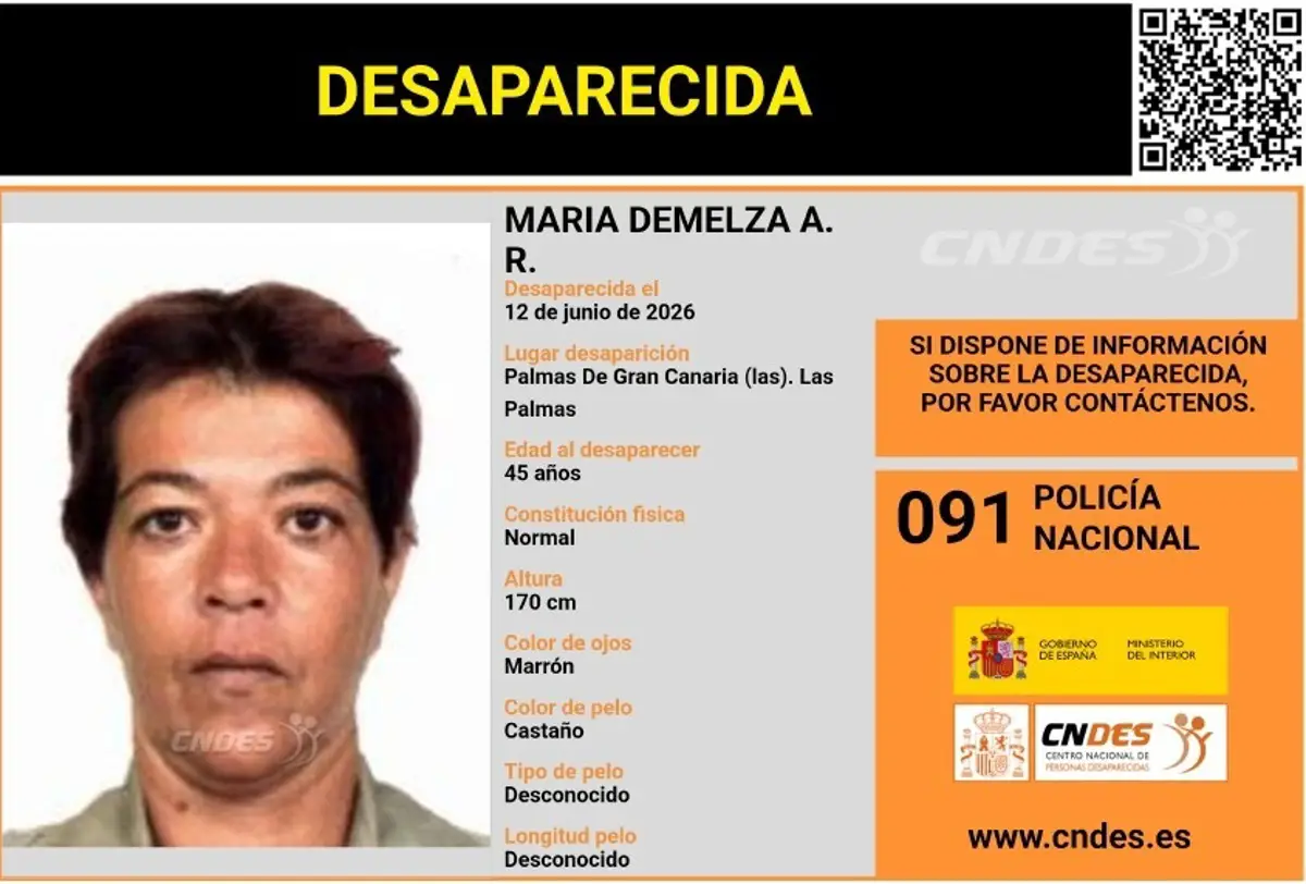 Mujer desaparecida en Las Palmas de Gran Canaria