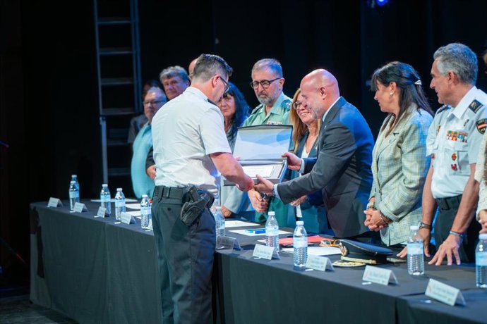 El delegado del Gobierno, Carlos Prieto, en la XXII edición del Día de la Seguridad Privada en Gavà (Barcelona)