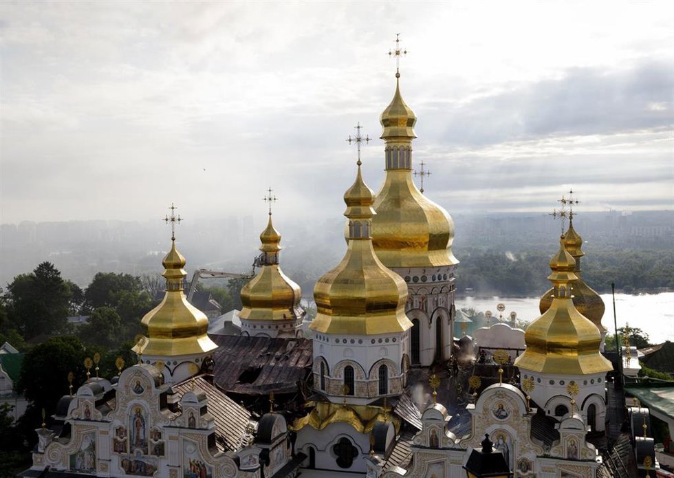 La catedral de la Dormición de Kiev.