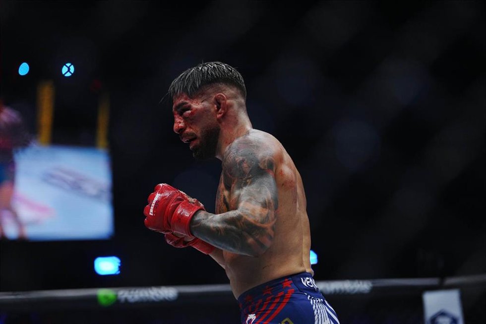 El luchador de artes marciales mixtas hispano-georgiano Ilia Topuria,en el UFC Freedom 250 en la Casa Blanca.