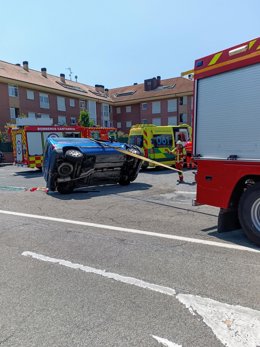 Accidente tráfico en N-634 en Bárcena de Cicero