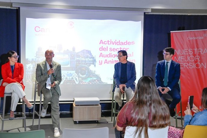 Acto de presentación de datos de impacto económico del sector audiovisual en Canarias en 2025