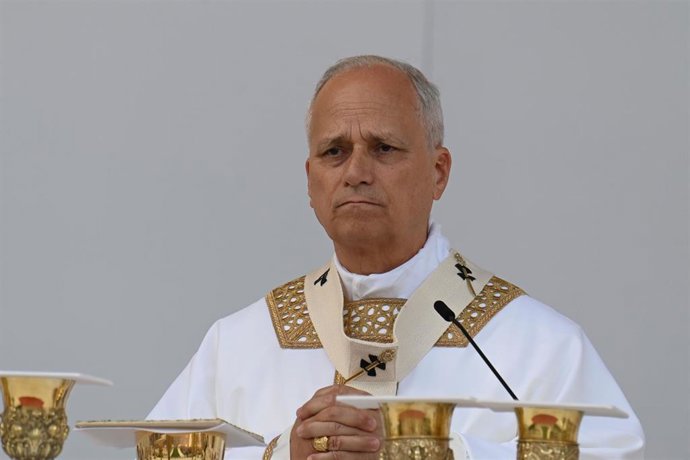 El Papa León XIV durante la celebración de la Santa Misa multitudinaria, a 11 de junio de 2026, en Las Palmas de Gran Canaria, Canarias (España). 
