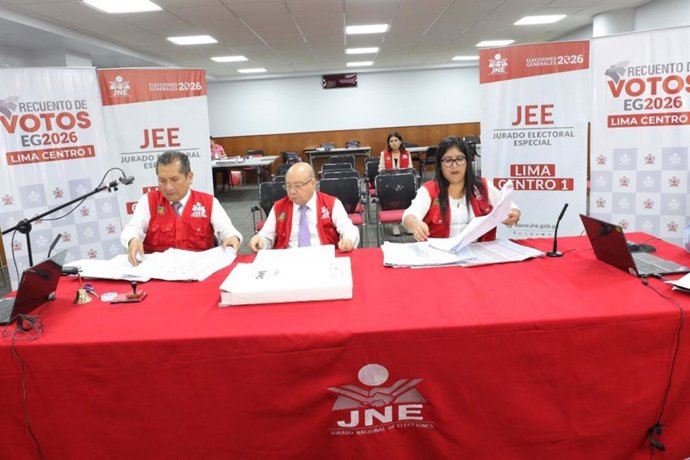 Perú.- Elecciones 2026: JEE iniciaron audiencias públicas para el recuento de votos
