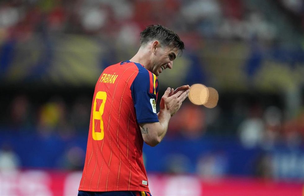 Fabián Ruiz se lamenta durante el España-Cabo Verde del Mundial 2026