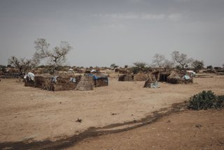 Archivo - June 21, 2024,  Adre , chad: View of an informal refugee camp located a few kilometers from the town of Koufroun, in the canton of Molou. Close to the border, this camp of 4,000 Sudanese families has sprung up in the middle of the desert. The Su
