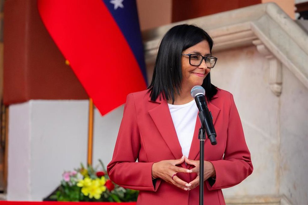 Archivo - La presidenta encargada de Venezuela, Delcy Rodríguez