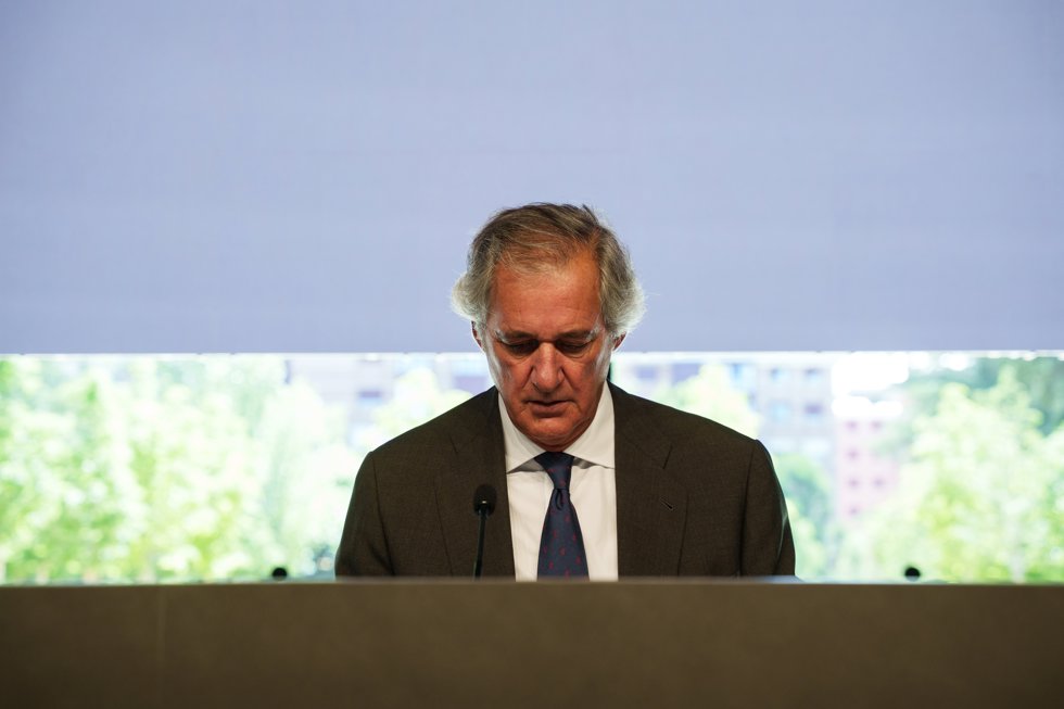 El presidente y CEO de Acciona, José Manuel Entrecanales Domecq, durante la Junta General de Accionistas de Acciona, a 26 de junio de 2025, en Madrid (España).