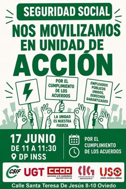 Cartel de la movilización.