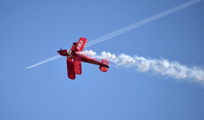 Una avioneta de fumigación, en foto de archivo