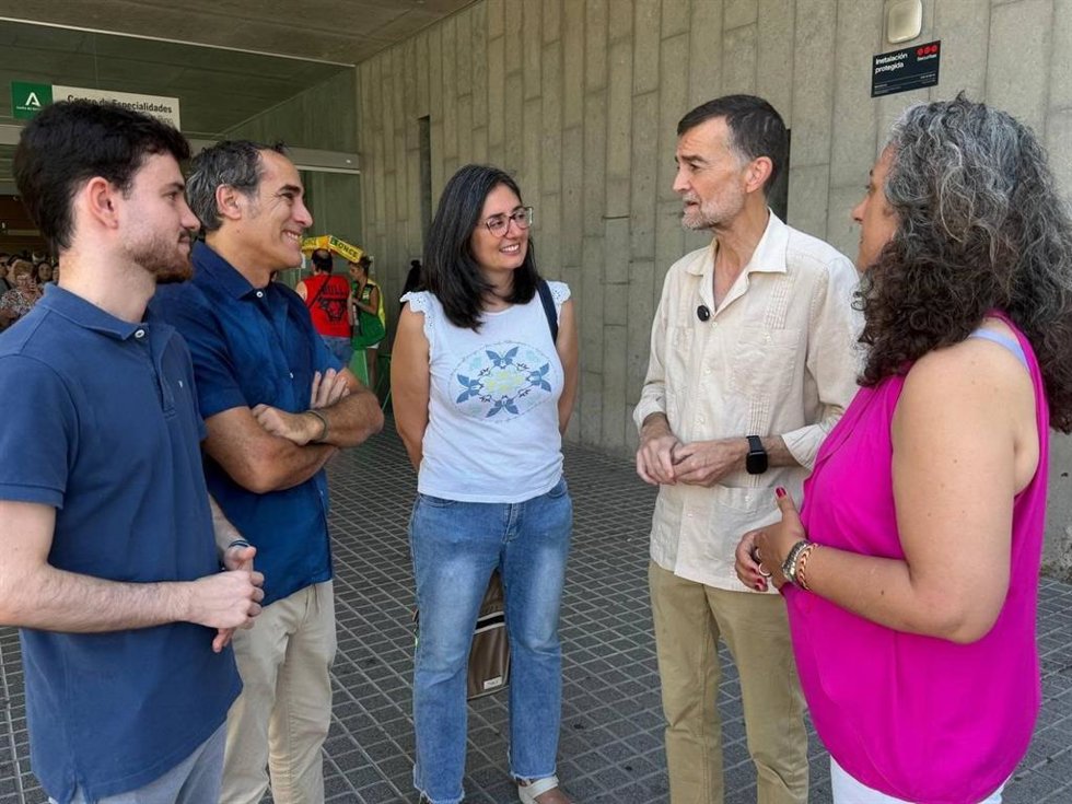 El coordinador federal de IU, Antonio Maíllo, en Córdoba.