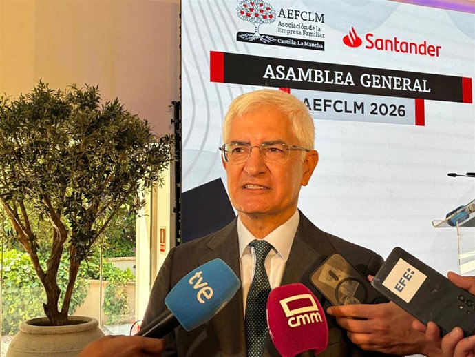 El presidente de la Asociación de la Empresa Familiar de Castilla-La Mancha (AEFCLM), Rafael Ruiz Alonso