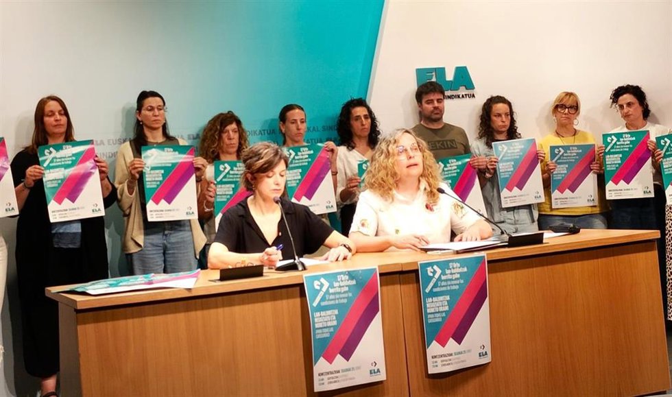 Representantes de ELA anuncian movilizaciones en Osakidetza