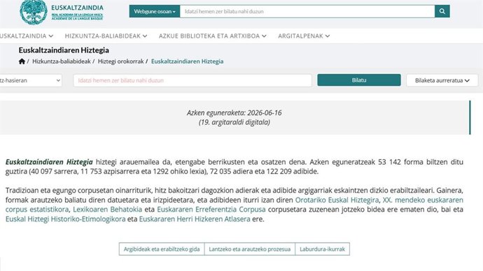 Euskaltzaindiaren Hiztegia