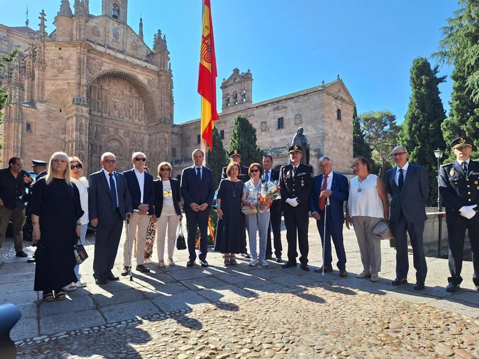 Acto de homenaje en Salamanca.