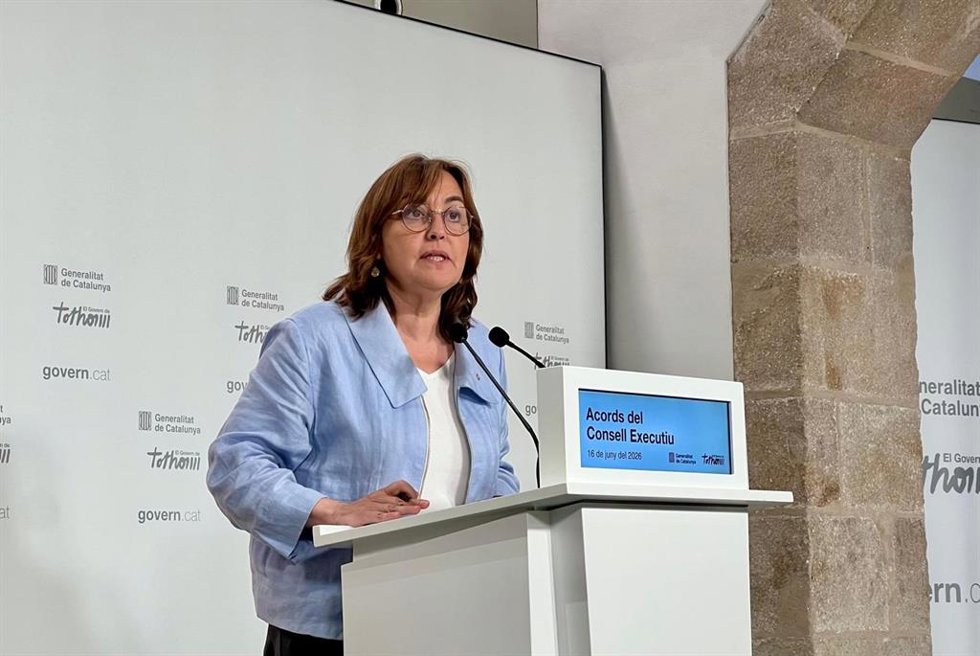 La consellera de Territorio, Vivienda y Transición Ecológica y portavoz de la Generalitat, Sílvia Paneque, en una rueda de prensa tras el Consell Executiu de este martes
