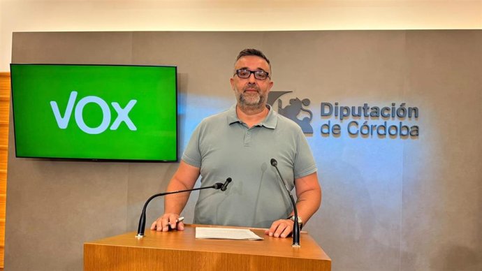 El portavoz de Vox en la Diputación de Córdoba, Rafael Saco.
