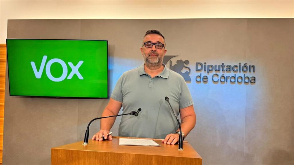 El portavoz de Vox en la Diputación de Córdoba, Rafael Saco.