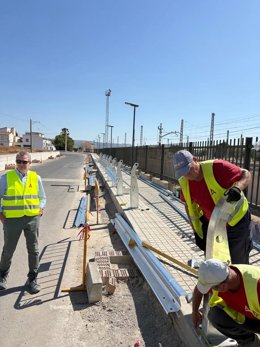 Obras de mejora en el drenaje de la carretera MA-4403 en Bobadilla Estación