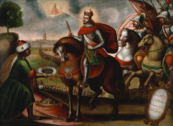 Archivo - 'La rendición de Sevilla al santo rey Fernando III', Fundación Thoma.