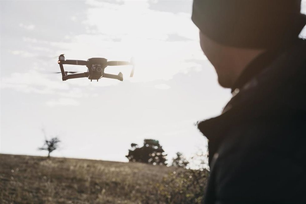 Soldado con dron