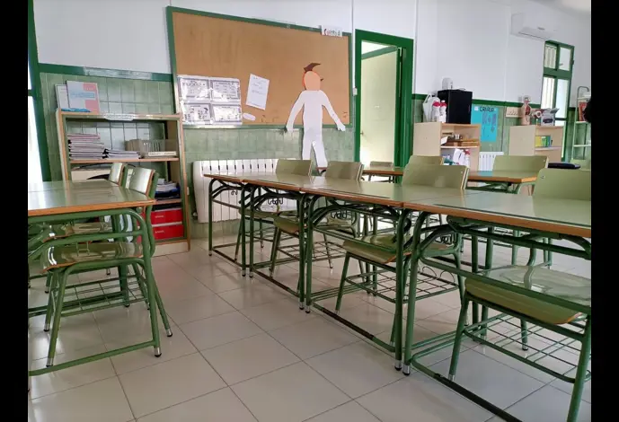 Archivo - Un aula de un colegio.