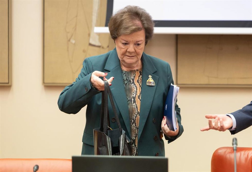 Archivo - La presidenta del Tribunal de Cuentas, Enriqueta Chicano, a su llegada a la Comisión Mixta para las Relaciones con el Tribunal de Cuentas, en el Congreso, a 24 de febrero de 2026, en Madrid (España).