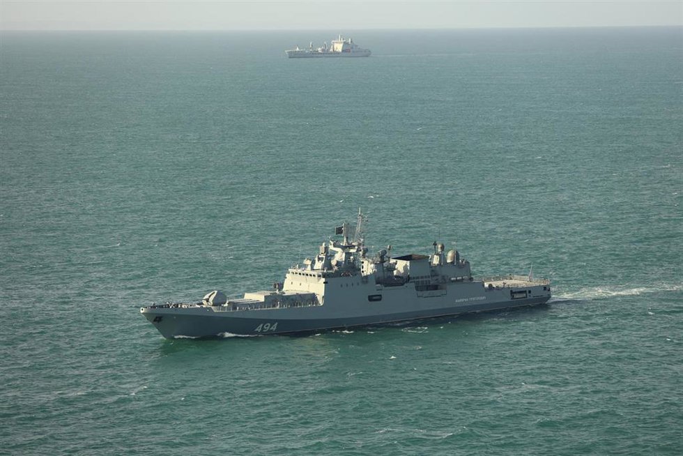 El buque ruso Admiral Grigorovich
