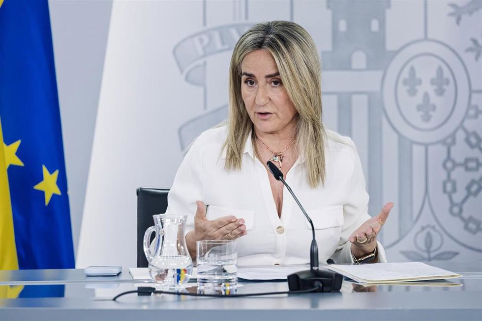 La ministra de Educación, Milagros Tolón, durante la rueda de prensa posterior al Consejo de Ministros, a 16 de junio de 2026, en Madrid (España). 