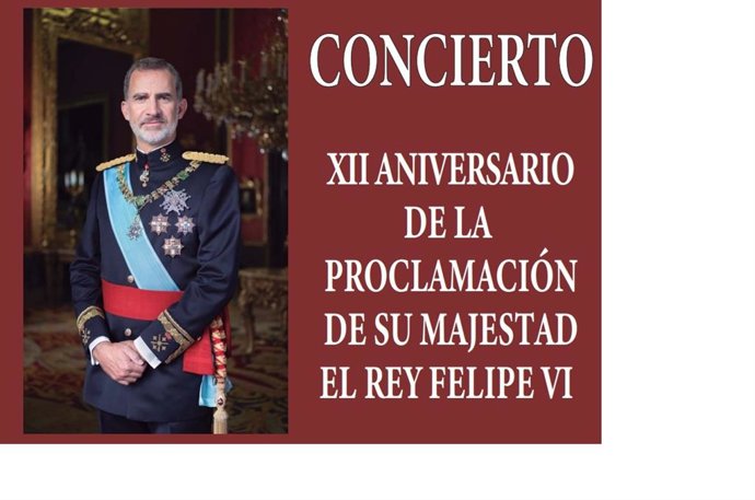 La Comandancia General de Baleares y el Conservatorio ofrecen un concierto por el aniversario de la proclamación del Rey.