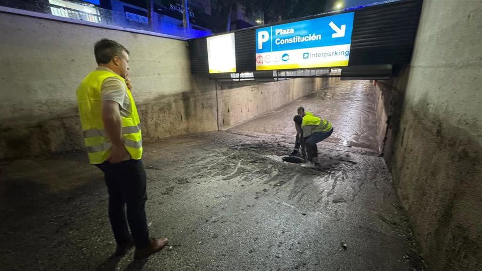 Anegaciones en la capital.