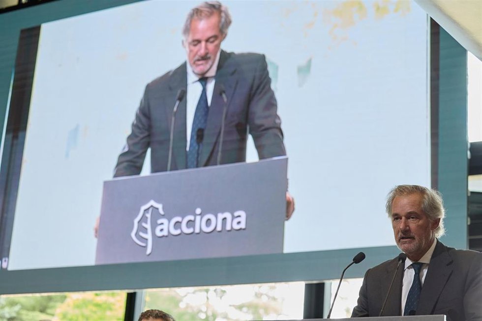 Archivo - El CEO de Acciona, José Manuel Entrecanales, interviene durante una junta general ordinaria de accionistas de Acciona, a 20 de junio de 2024, en Madrid (España).