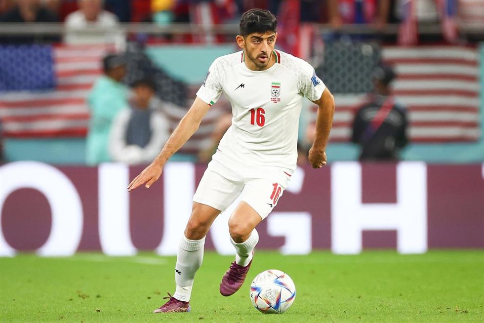 Archivo - El delantero iraní Mehdi Torabi en el Mundial de Qatar 2022.