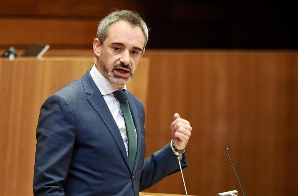 Archivo - El procurador de VOX David Hierro durante un pleno de la pasada legislatura.