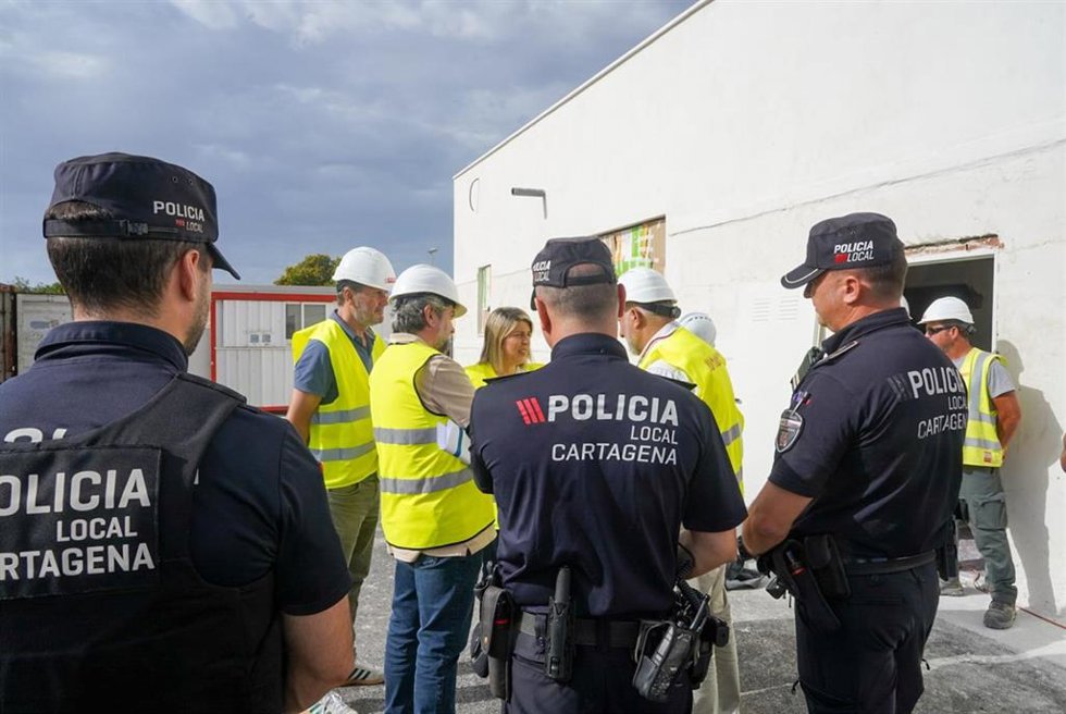Visita al nuevo cuartel de Policía Local de Los Dolores (Cartagena)