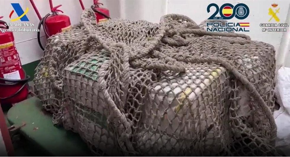 Cocaína interceptada en velero abordado con unos 500 kilos de cocaína al sur de Canarias