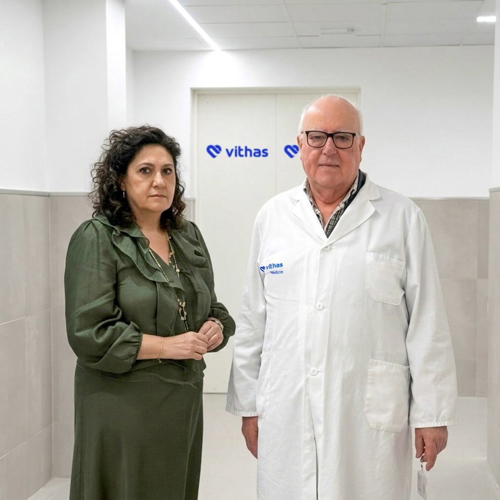 Isabel después de sus revisiones con el doctor Cilveti