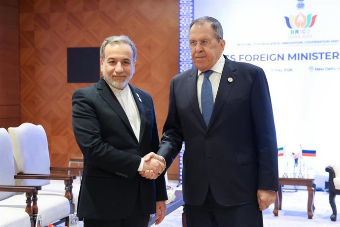 Archivo - El ministro de Exteriores de Irán, Abbas Araqchi, ha trasladado a su homólogo ruso, Serguei Lavrov, en una reunión reciente en India. 