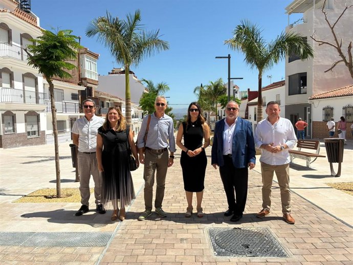 La comisionada del Gobierno para la Reconstrucción, Zulima Pérez, en Alhaurín de la Torre