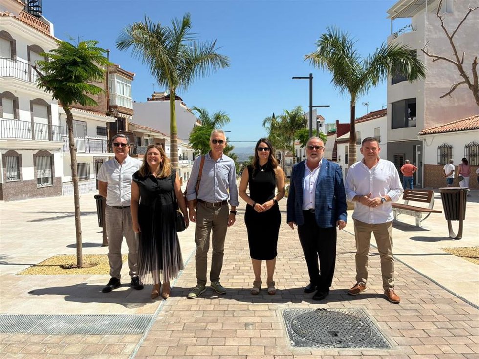La comisionada del Gobierno para la Reconstrucción, Zulima Pérez, en Alhaurín de la Torre